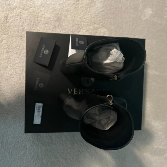 Versace Aevitas Platform Boots 38 - Picture 7 of 11